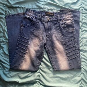 Blue Jeans with Unique Stitching